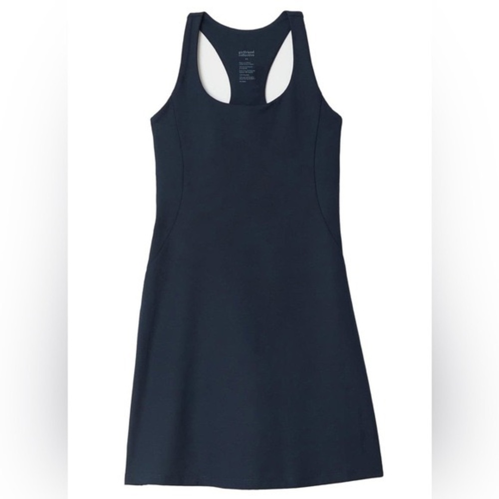 GIRLFRIEND COLLECTIVE Paloma Racerback Skort Workout Dress Navy Blue